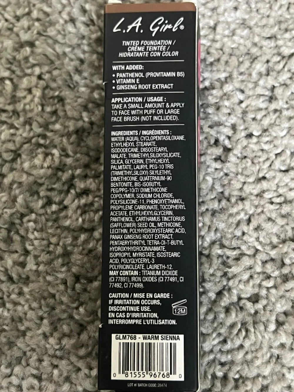 L.A. Girl Tinted Foundation, Warm Sienna GLM768